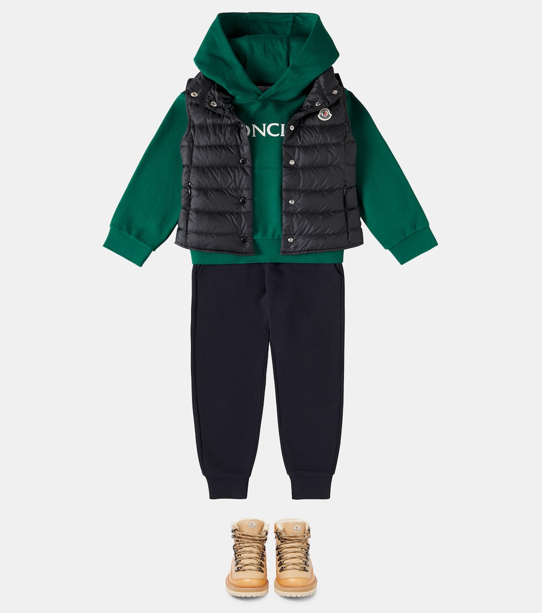 Felpa in pile di cotone con cappuccio | Moncler Enfant
