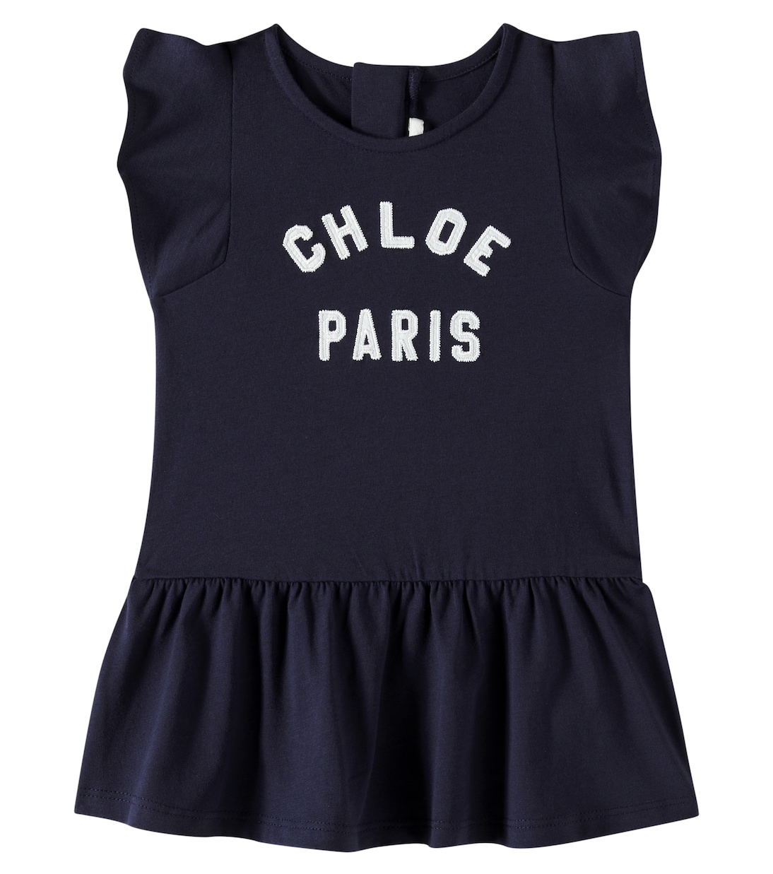 Bebé - vestido de algodón con logo | Chloé Kids