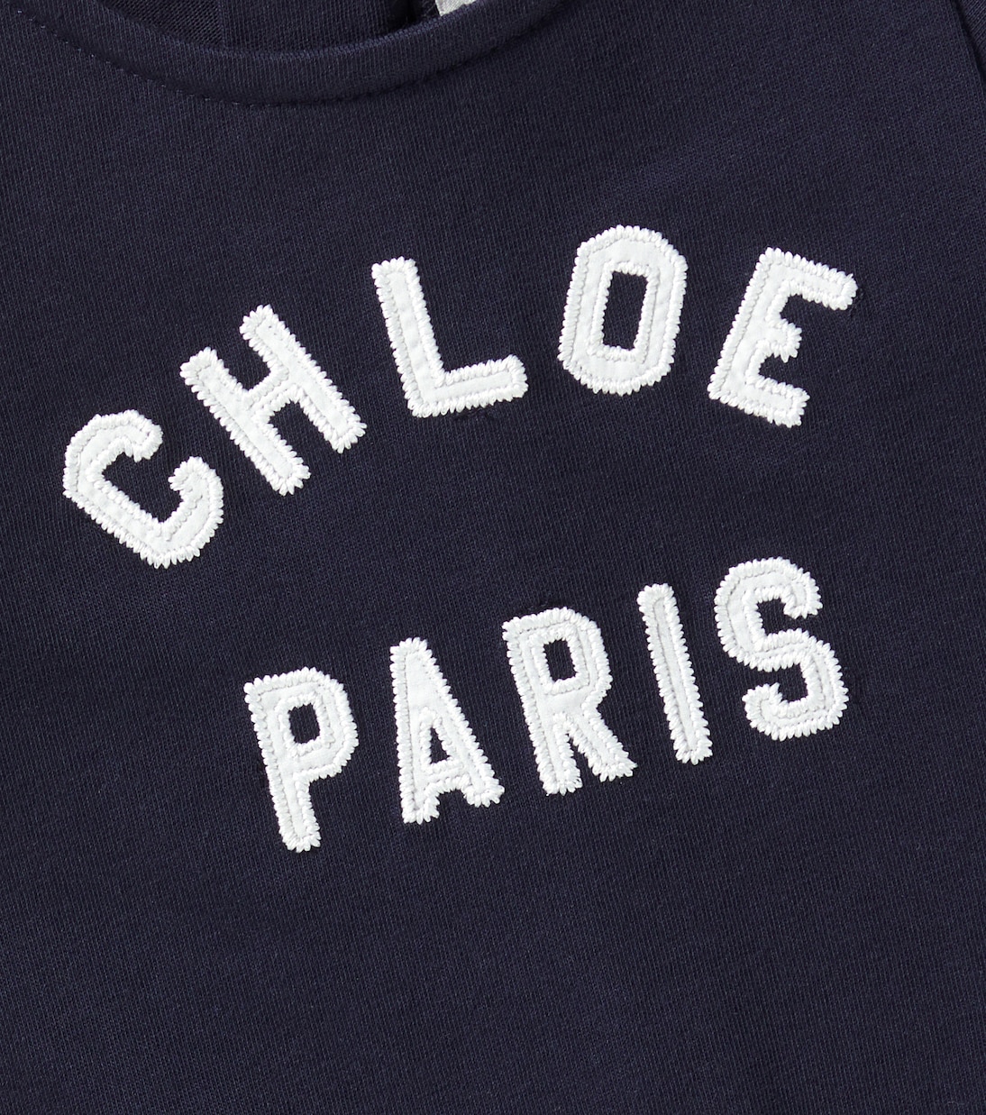 Bebé - vestido de algodón con logo | Chloé Kids