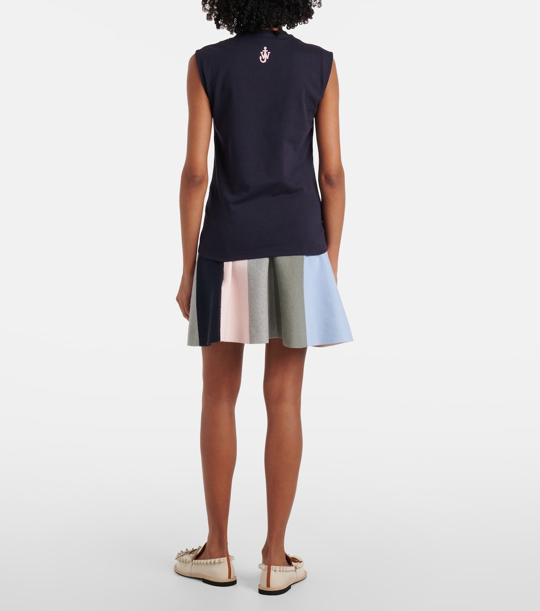 Top in jersey di cotone con stampa | JW Anderson