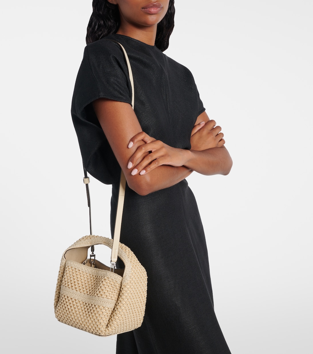 Bolso Bucket Petite de croché | Toteme