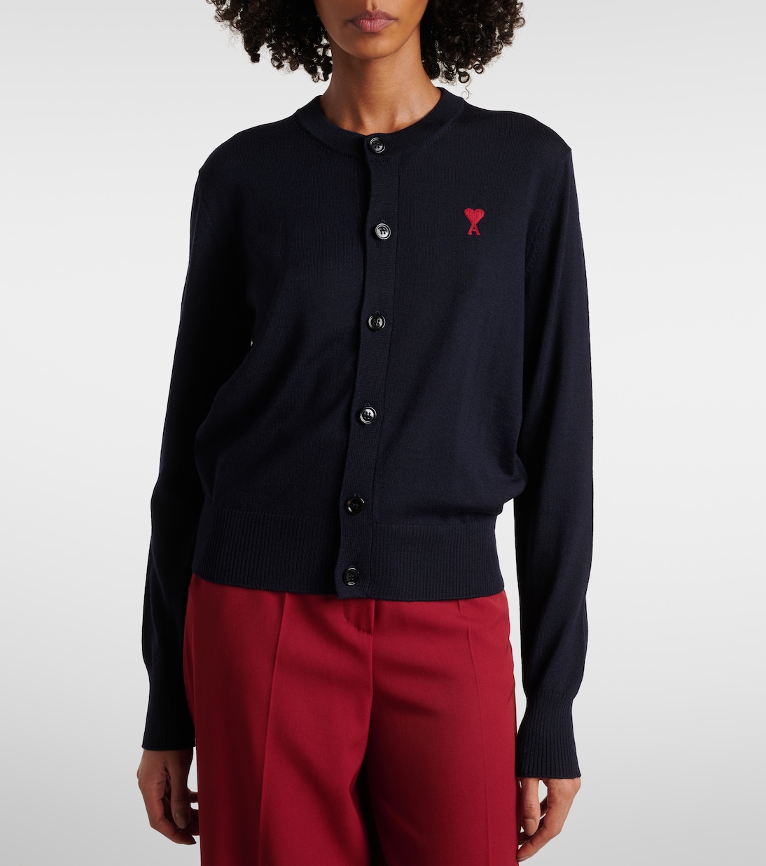 Ami De Cœur wool cardigan | Ami Paris