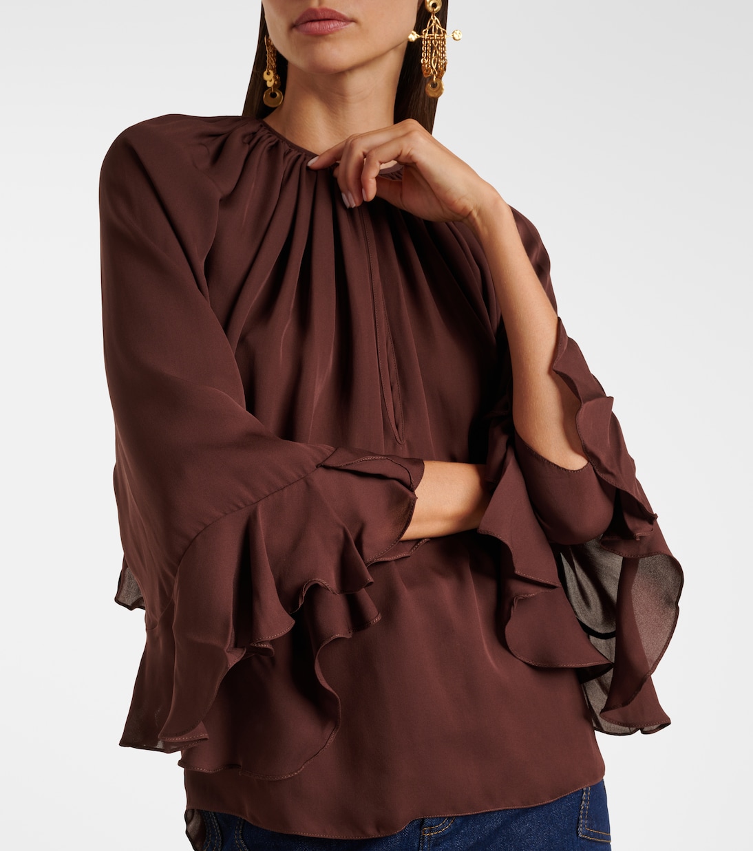 Blouse en georgette de soie | Johanna Ortiz