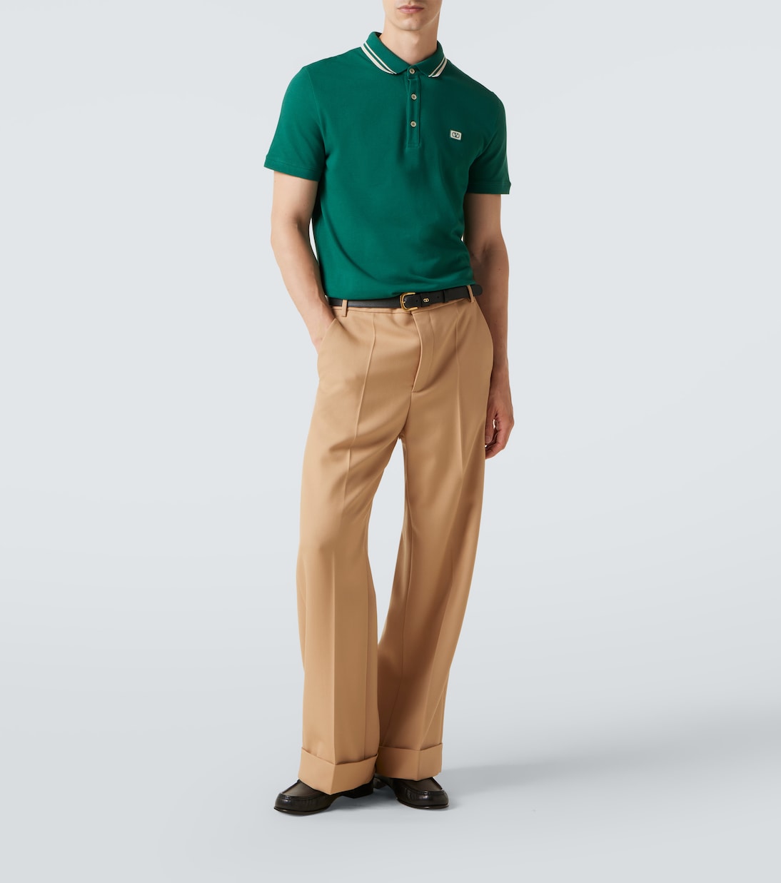 VLogo cotton piqué polo shirt | Valentino