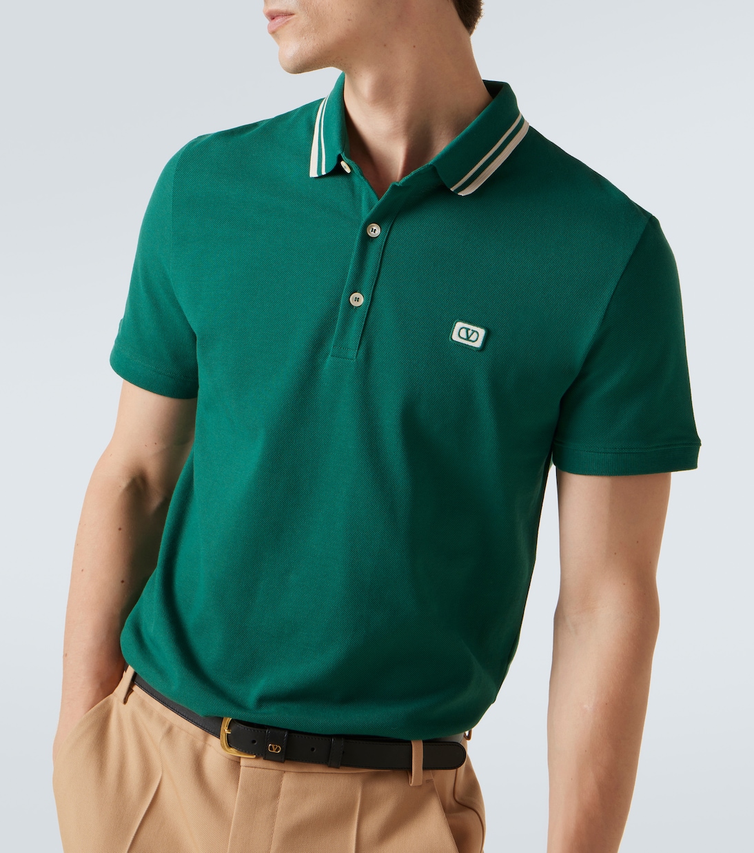 VLogo cotton piqué polo shirt | Valentino