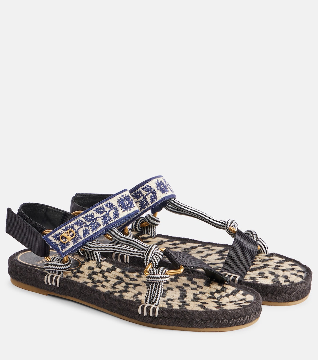Lake Powell crochet-trimmed sandals | Valentino Garavani