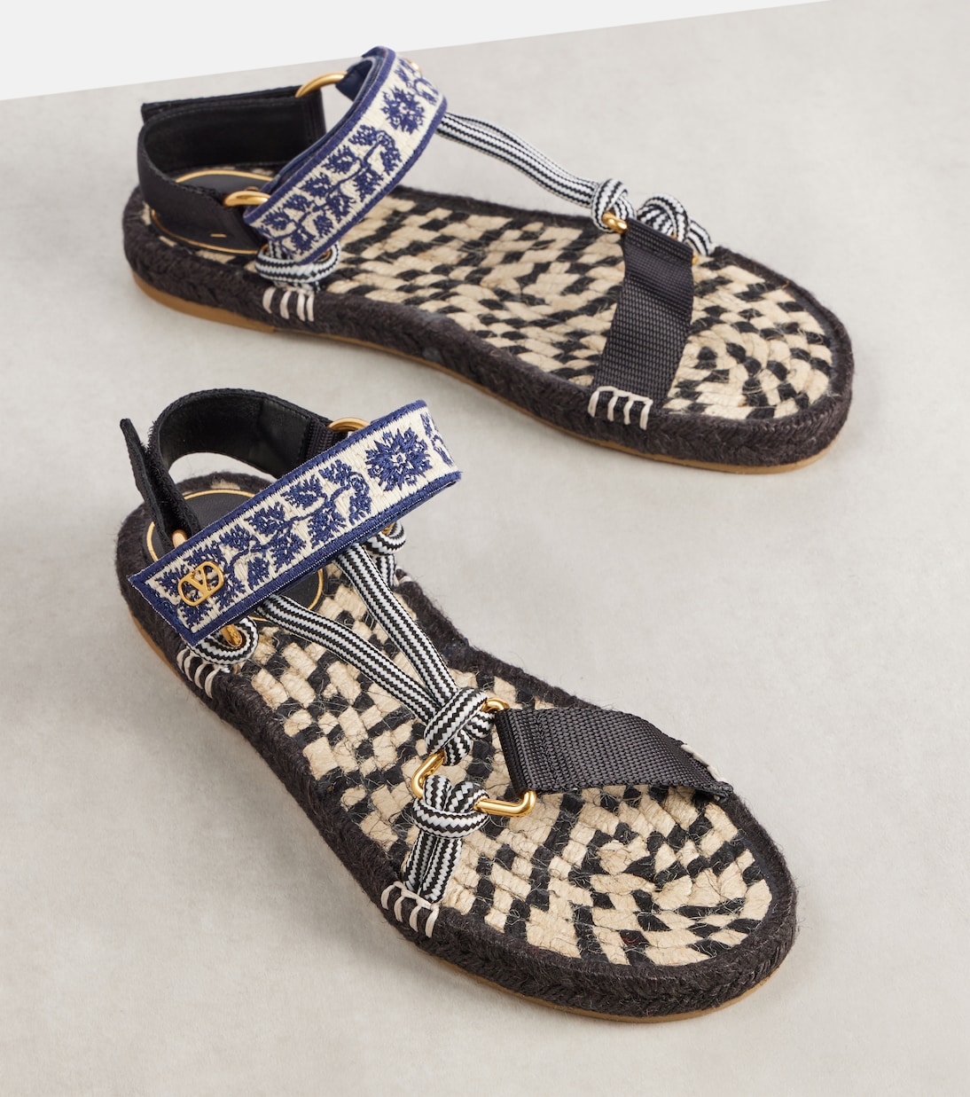Lake Powell crochet-trimmed sandals | Valentino Garavani