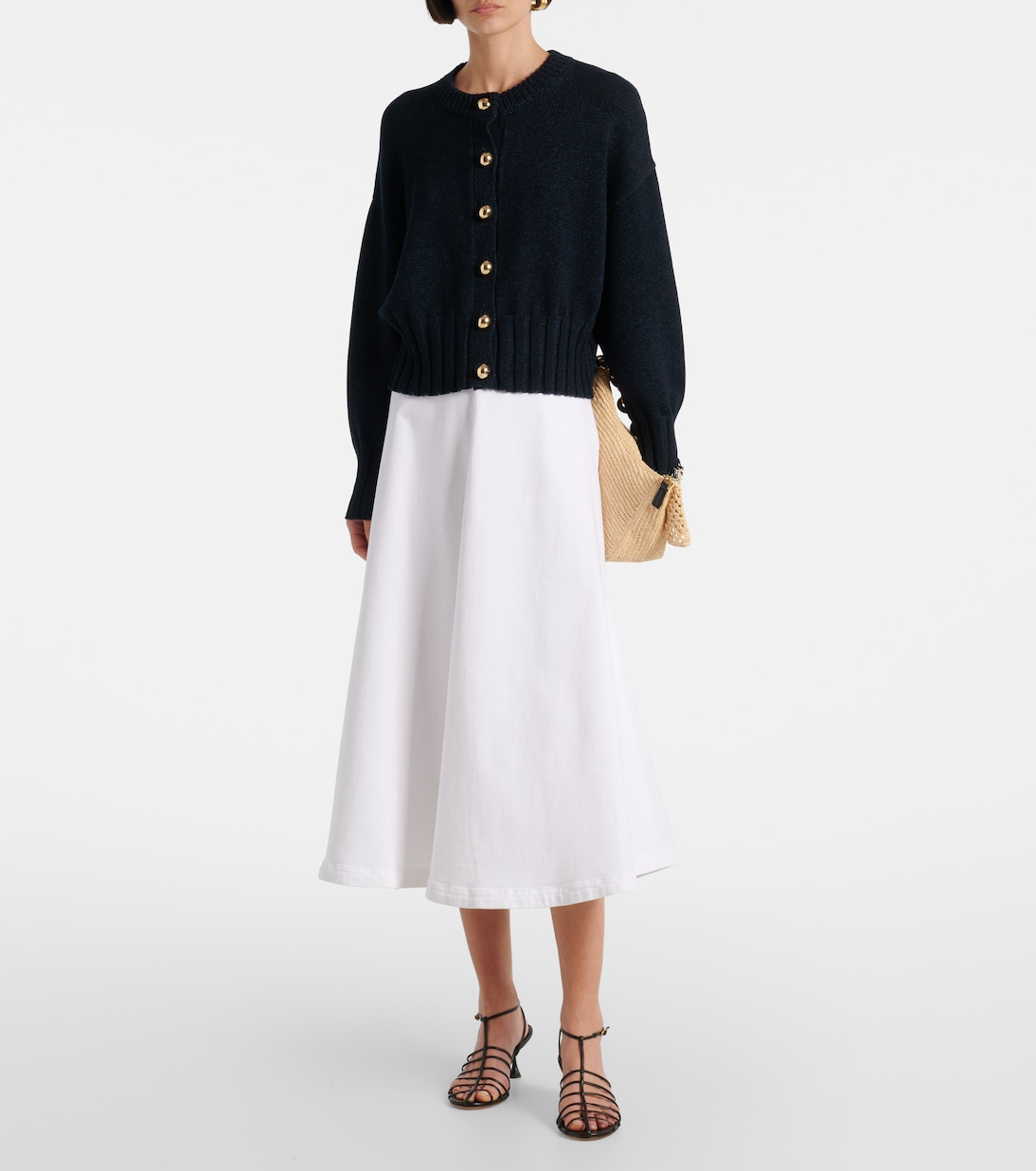 Liam cotton and silk-blend cardigan | Altuzarra