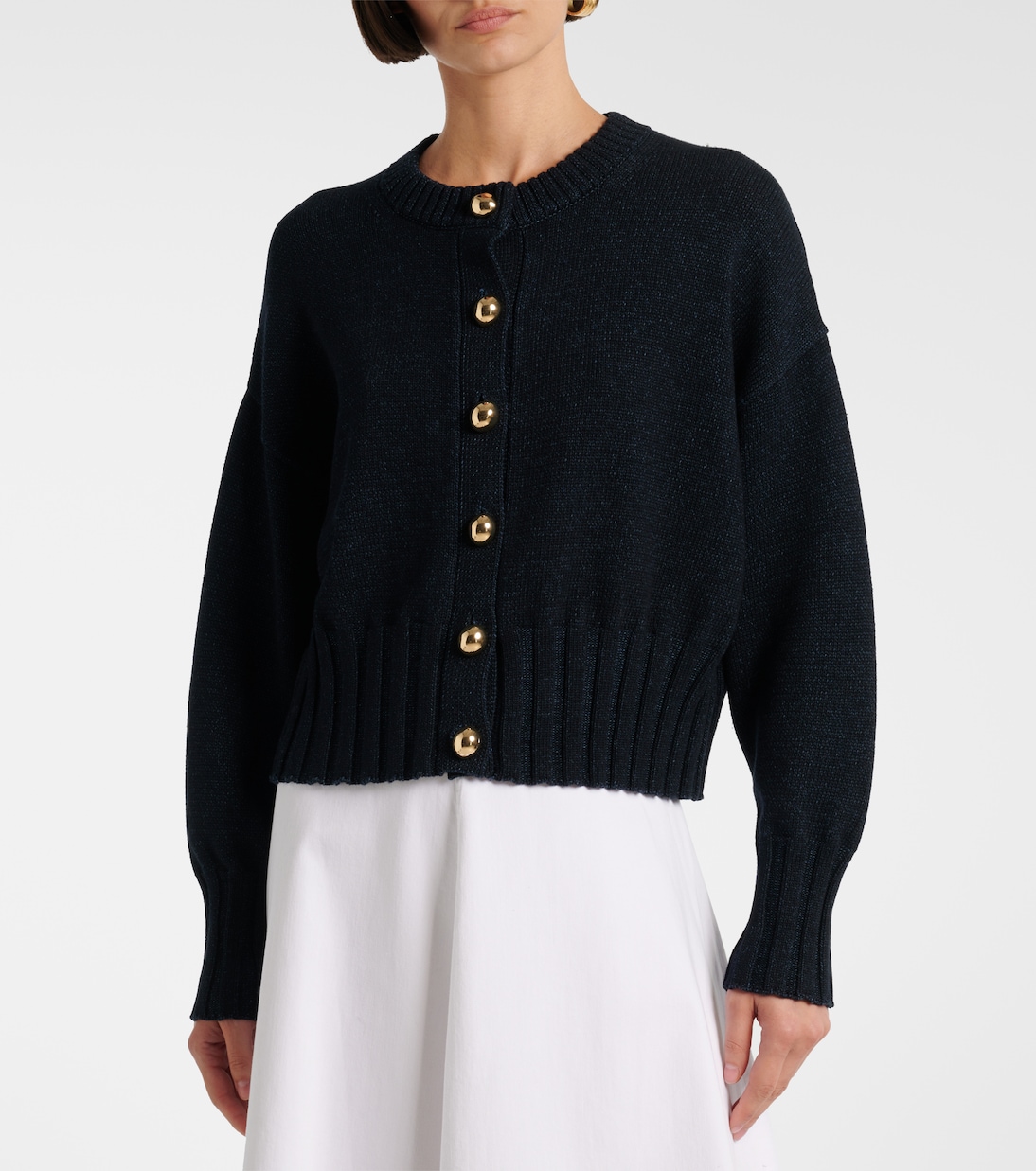 Liam cotton and silk-blend cardigan | Altuzarra