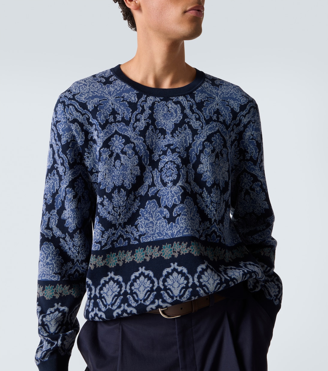 Pull intarsia en coton | Etro