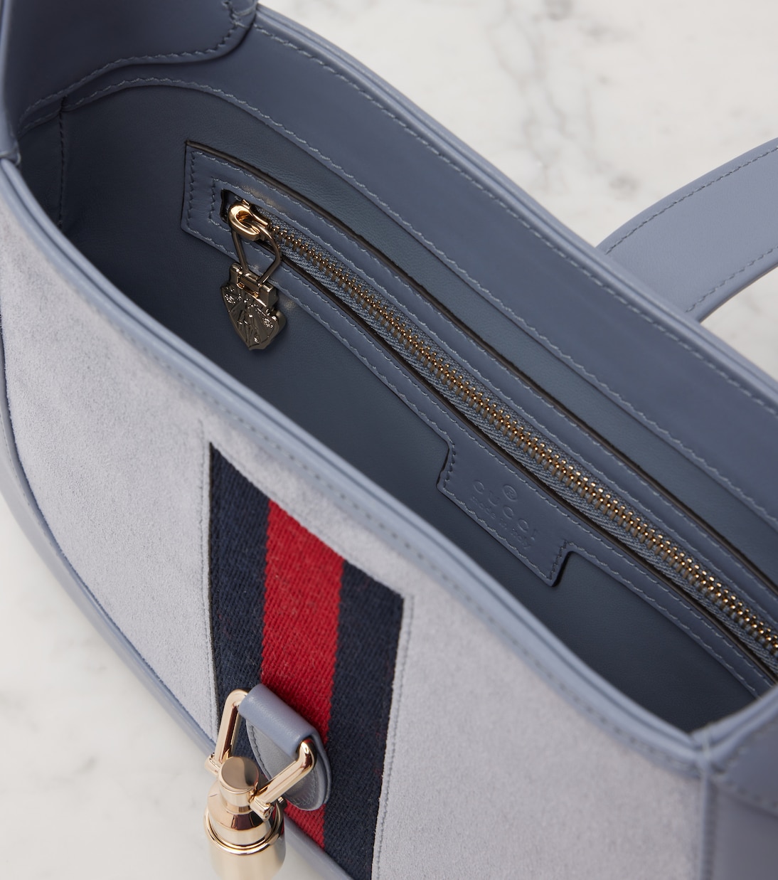 Jackie 1961 Medium suede and leather tote bag | Gucci