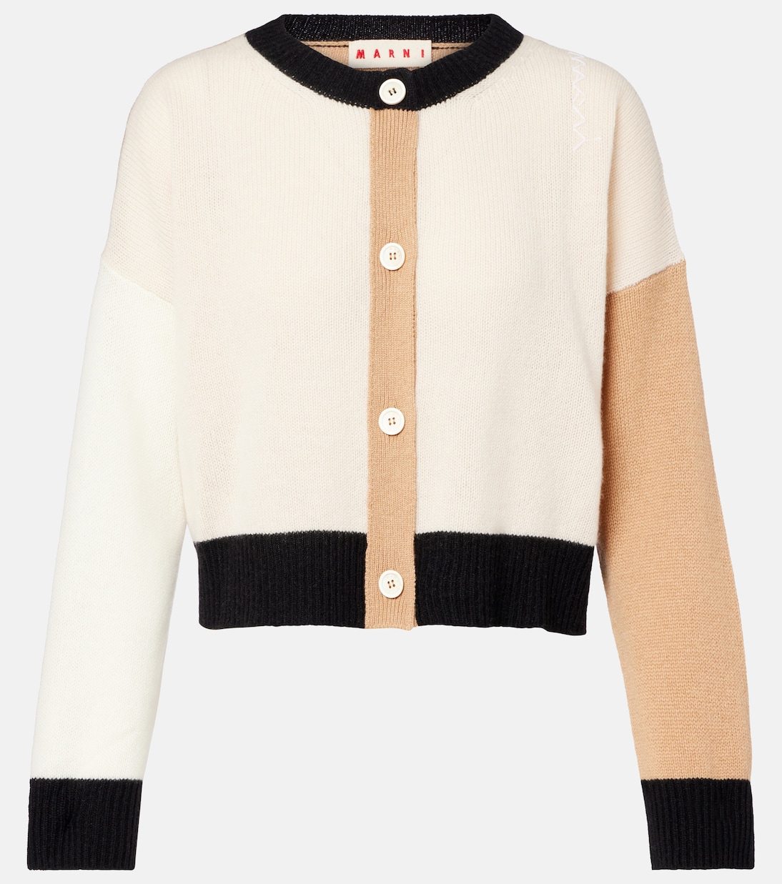 Colorblocked cashmere cardigan | Marni