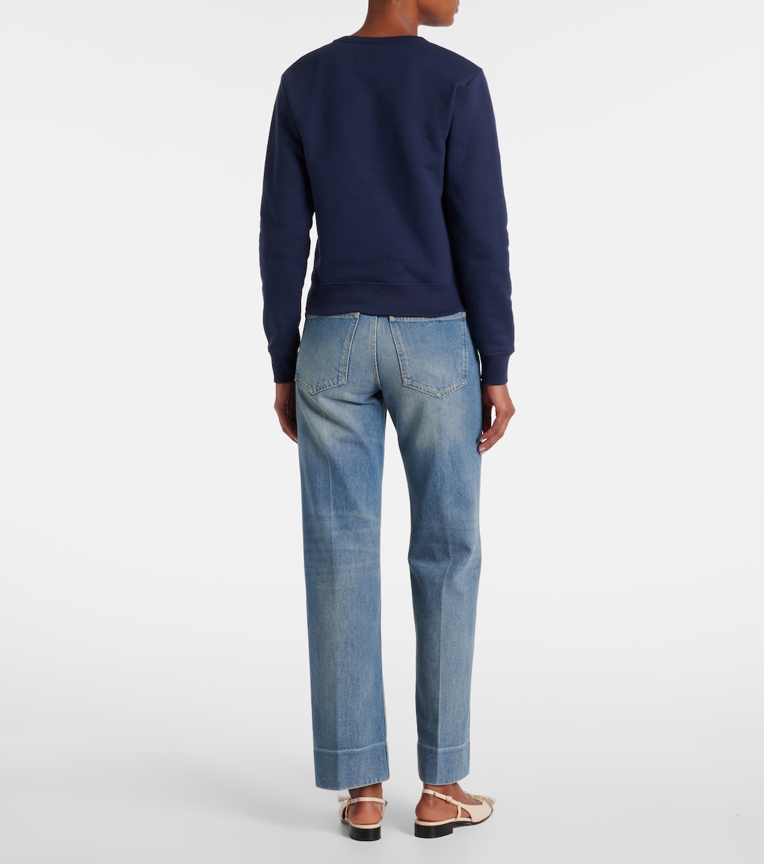Besticktes Sweatshirt aus Baumwoll-Jersey | Valentino