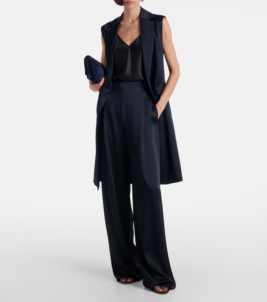 Weite Hose Dritto aus Satin | Max Mara
