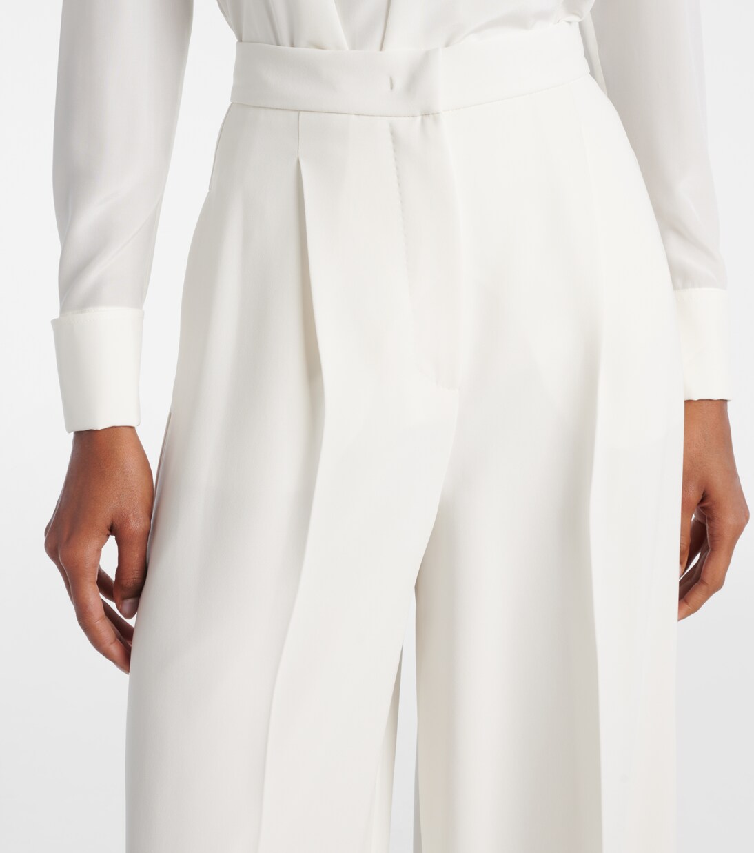 Manetta high-rise cady wide-leg pants | Max Mara