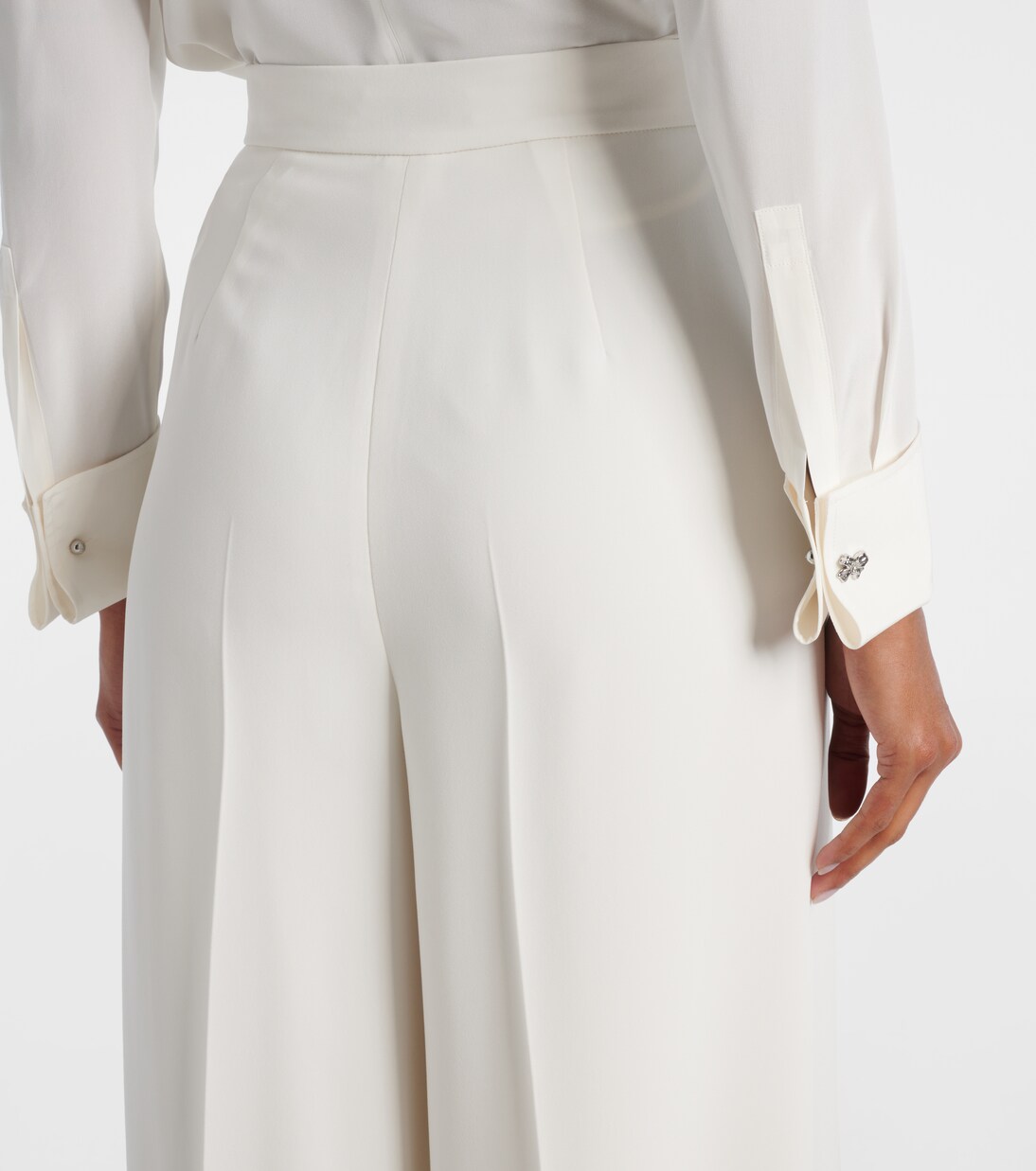 Manetta high-rise cady wide-leg pants | Max Mara