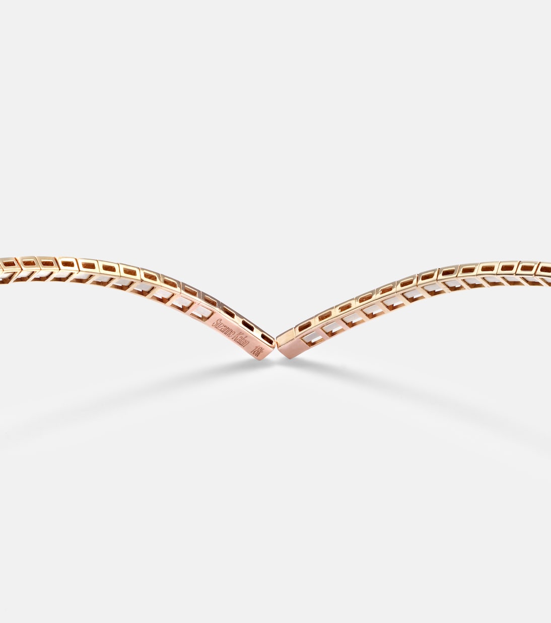 18kt rose gold choker with rubies and diamonds | Suzanne Kalan