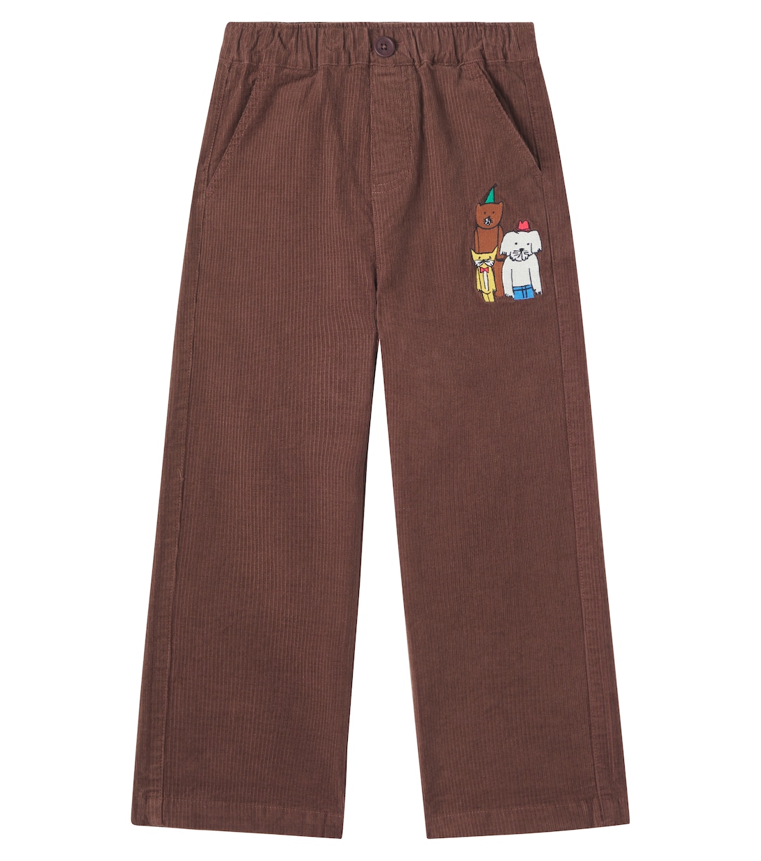 Pantaloni Animal Friends in velluto a coste di cotone | Jellymallow