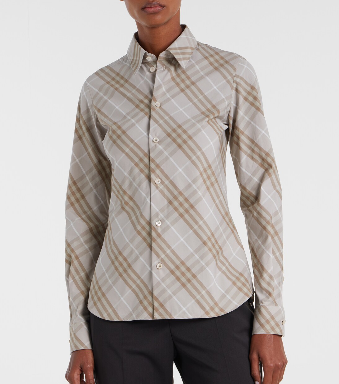 Burberry Check cotton poplin shirt | Burberry