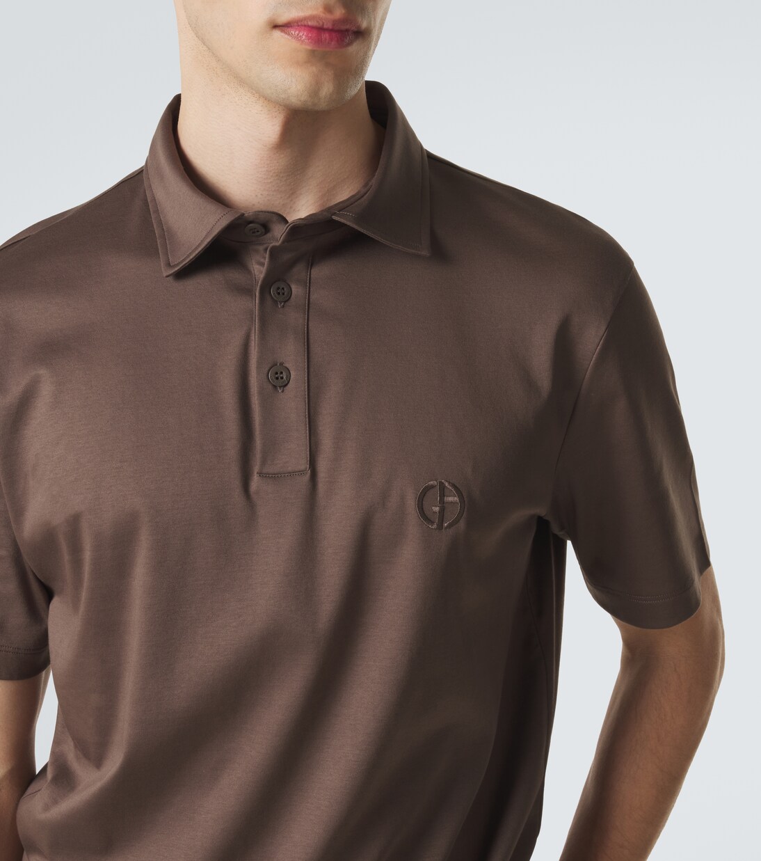 Logo cotton polo shirt | Giorgio Armani