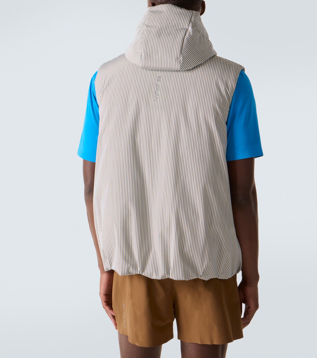 x On striped technical puffer vest | Loewe