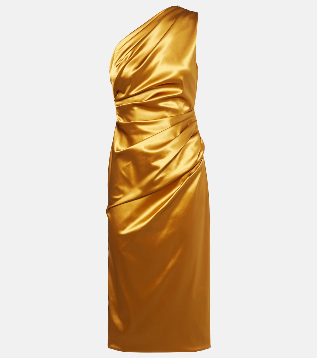 Vestido de cóctel de satén fruncido | Dolce&Gabbana