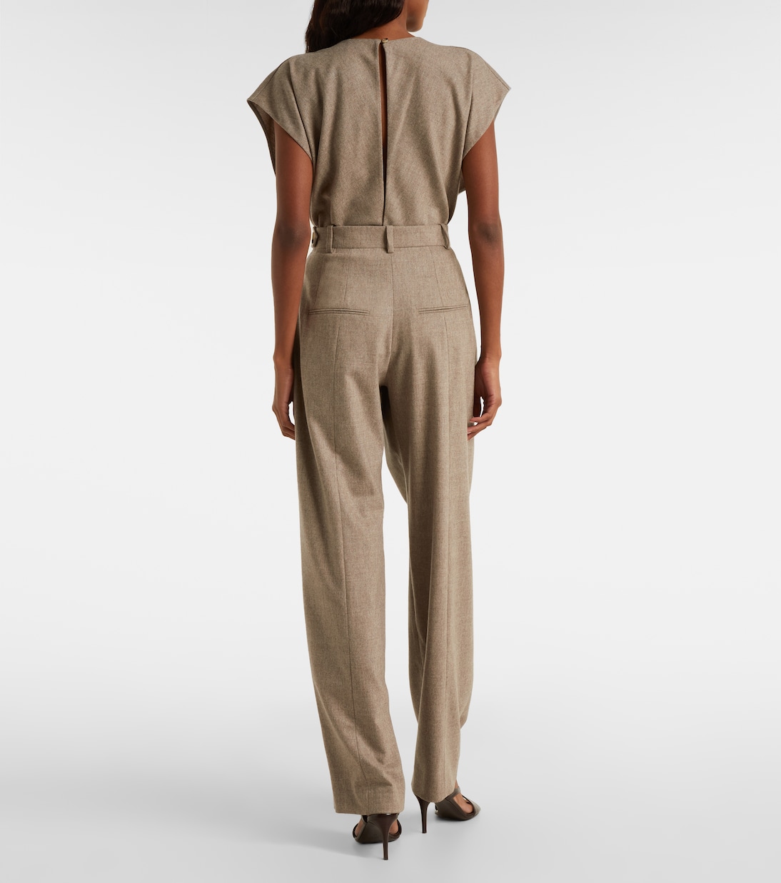 Dugan wool-blend tapered pants | Khaite