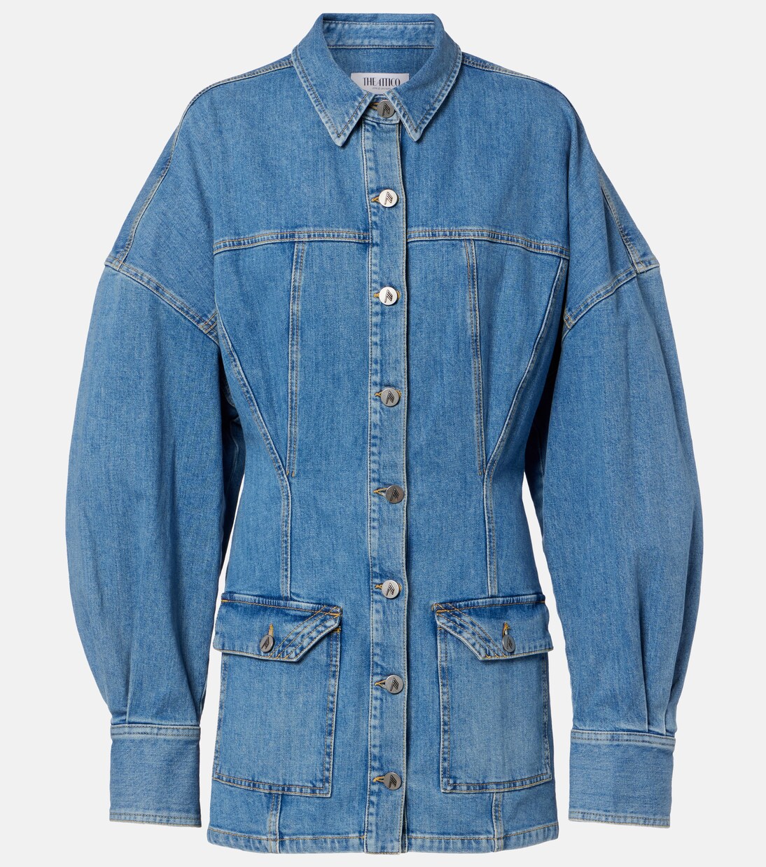 Vestido corto de denim | The Attico