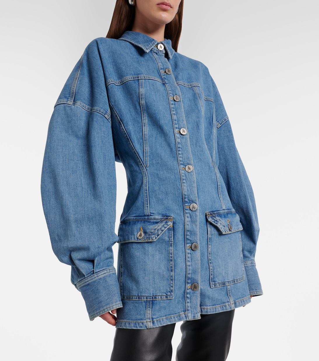 Vestido corto de denim | The Attico