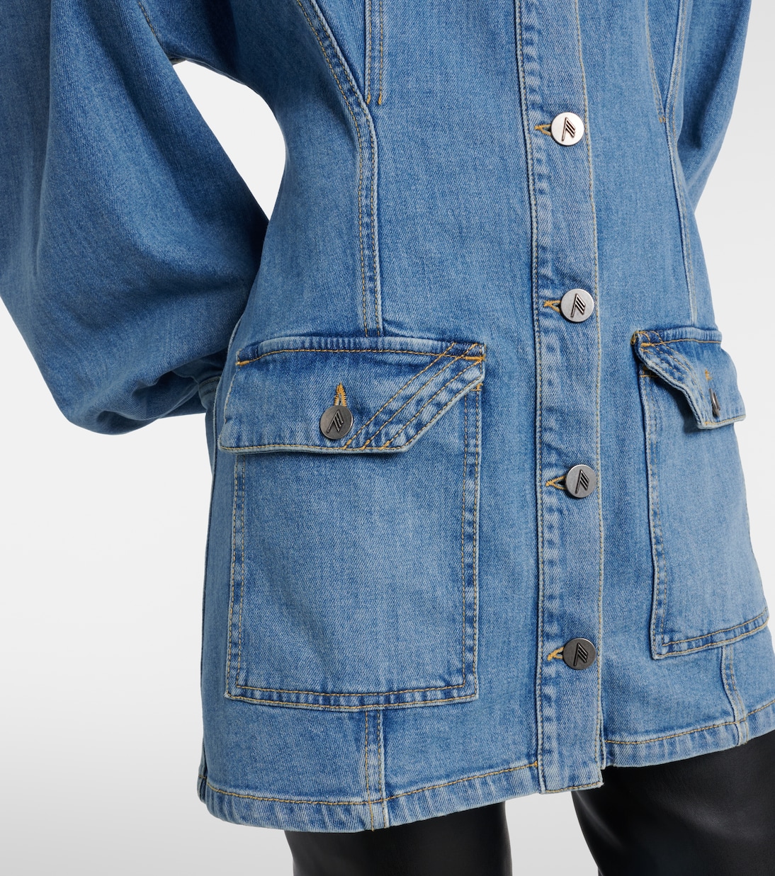 Vestido corto de denim | The Attico