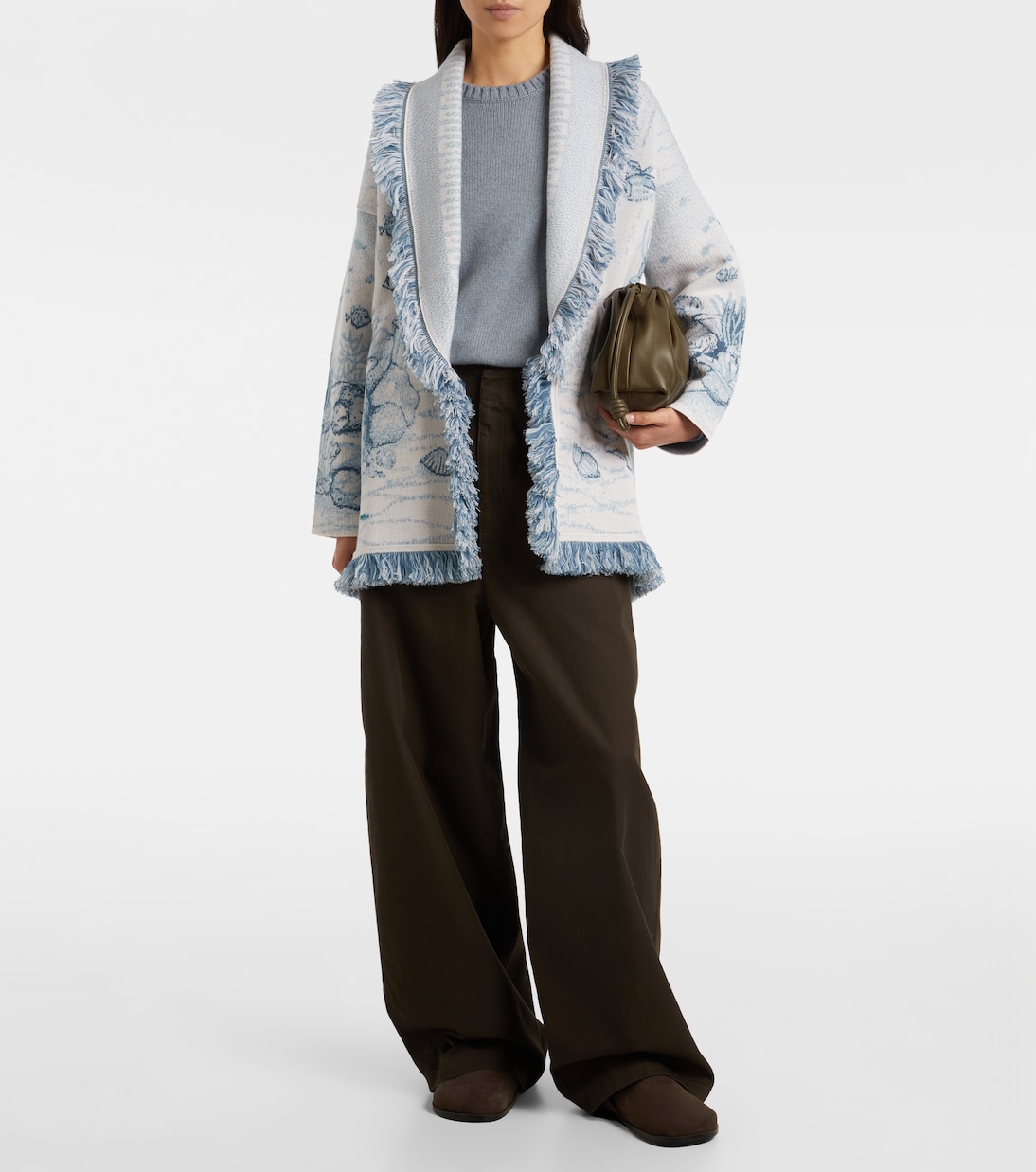 Deep In The Ocean wool-blend cardigan  | Alanui