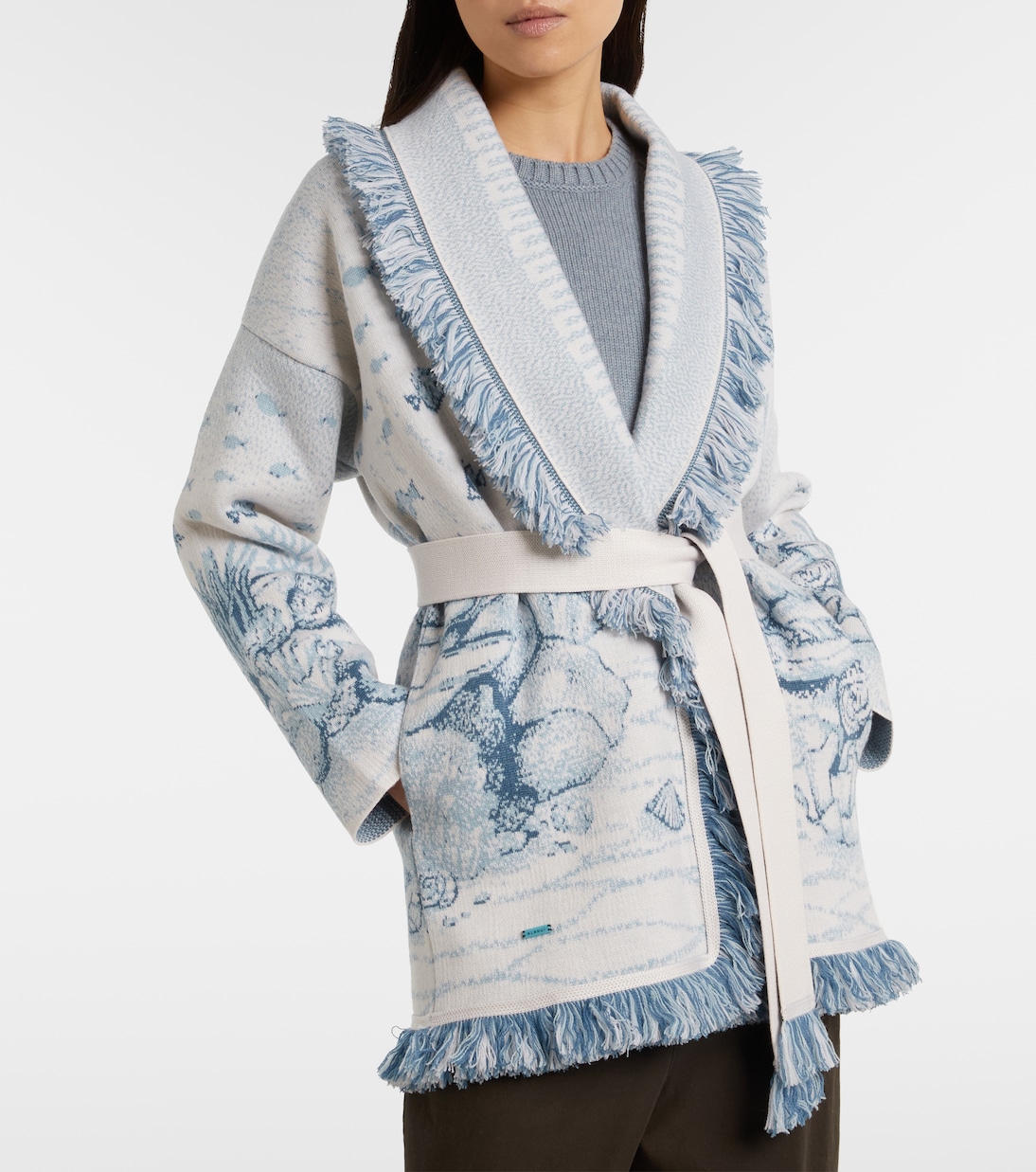 Deep In The Ocean wool-blend cardigan  | Alanui