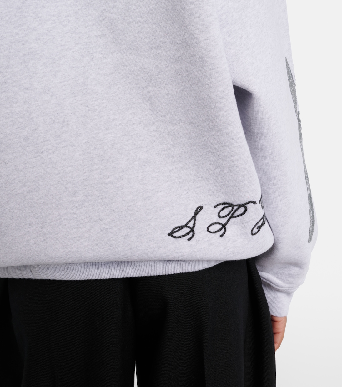 Ane embroidered cotton sweatshirt | Jacquemus