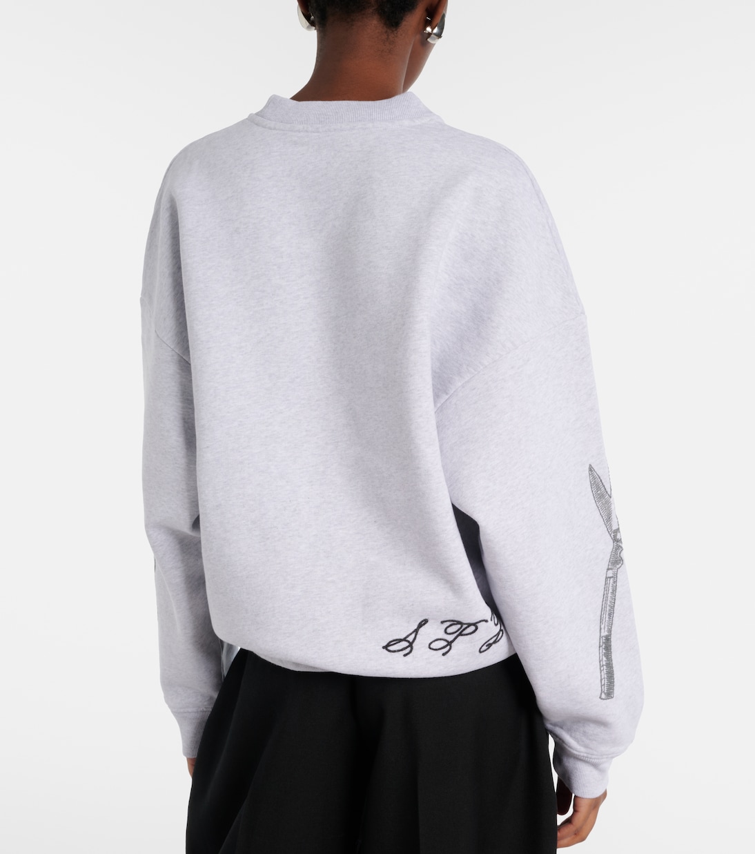 Ane embroidered cotton sweatshirt | Jacquemus