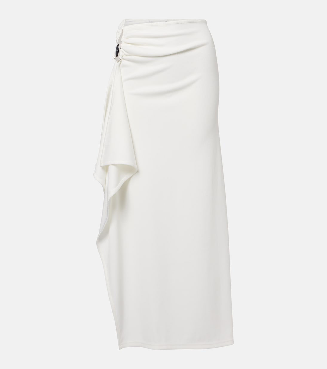 Ribbed-knit draped maxi skirt | Christopher Esber