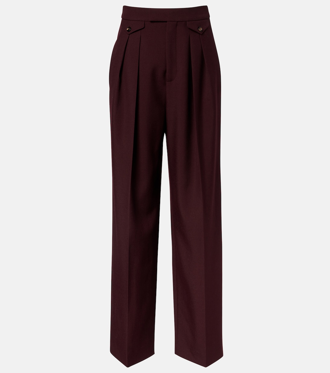 High-rise virgin wool wide-leg pants | Chloé