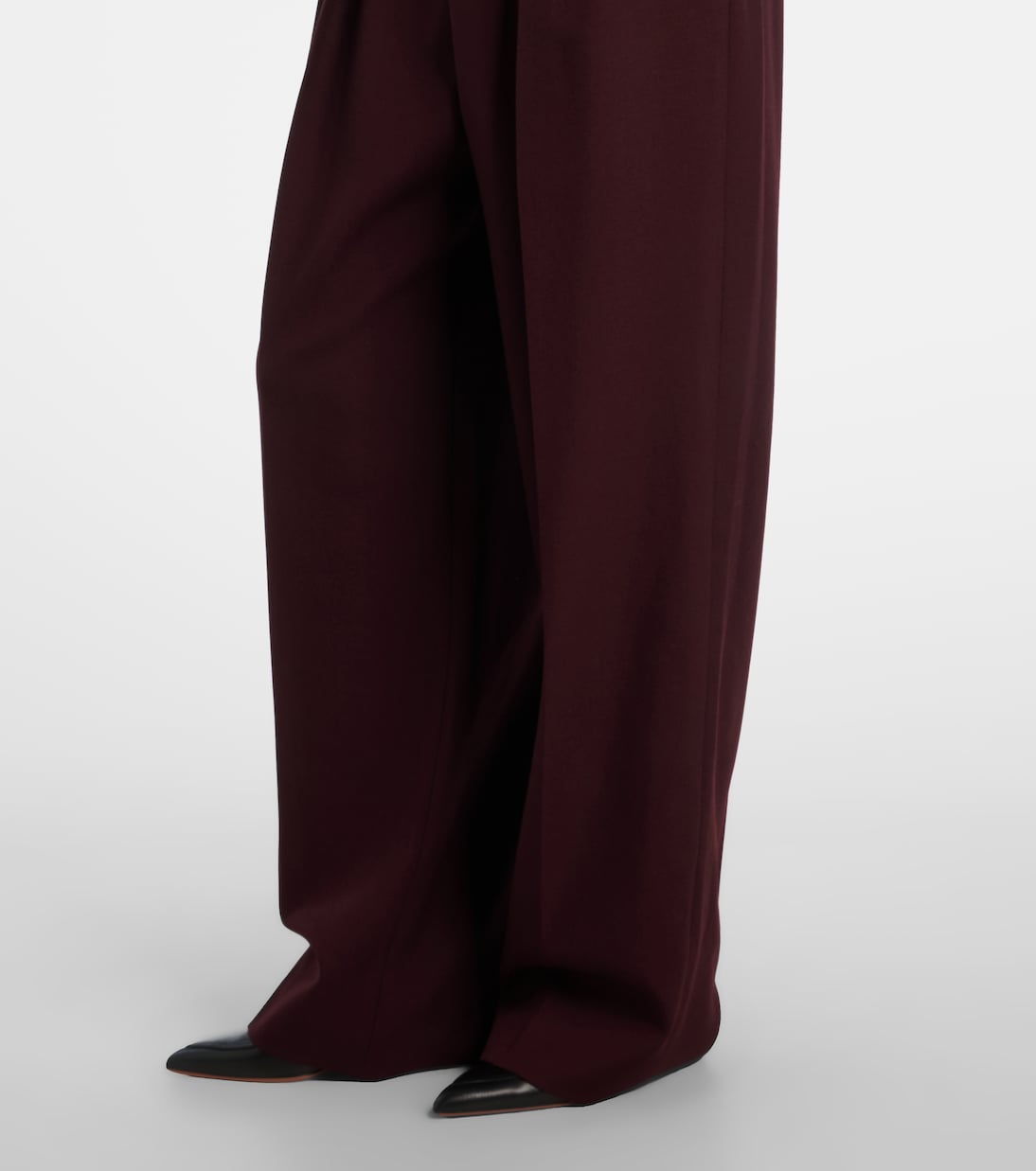 High-rise virgin wool wide-leg pants | Chloé