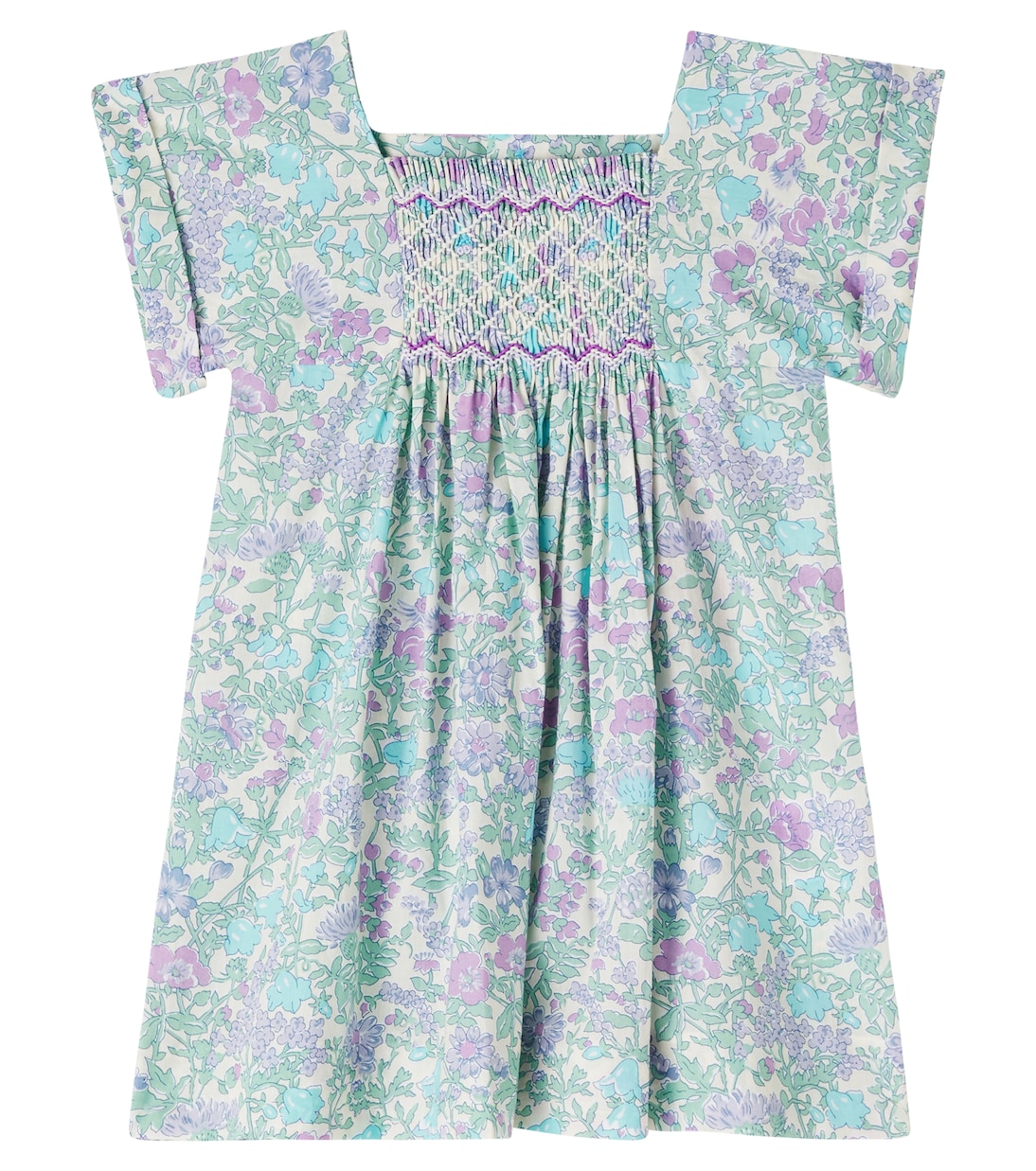 Baby Pais floral smocked cotton dress | Bonpoint