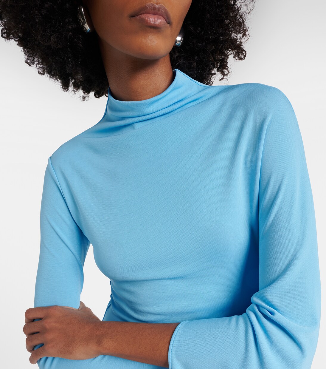 Draped jersey midi dress | Stella McCartney