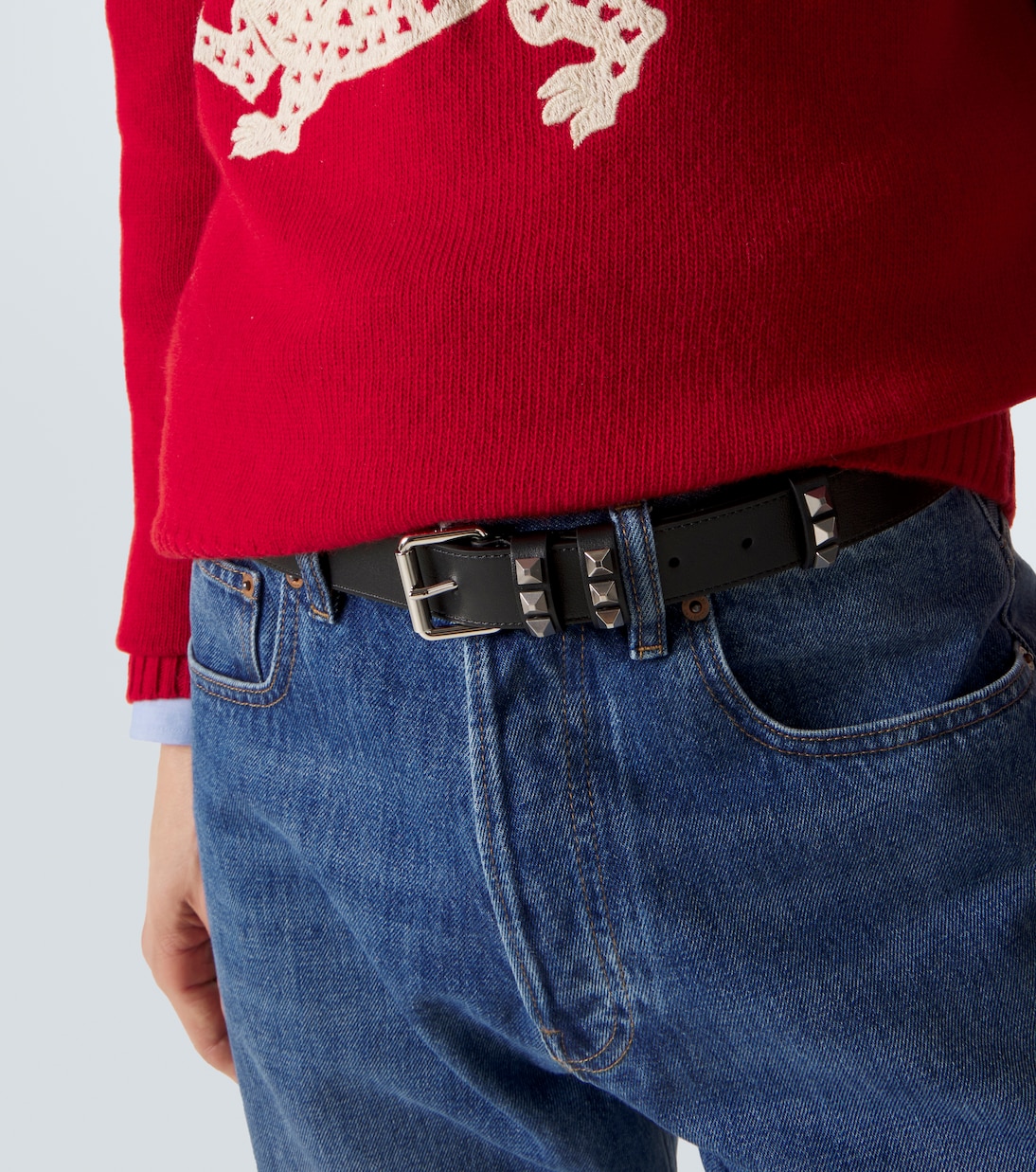 Rockstud leather belt | Valentino Garavani