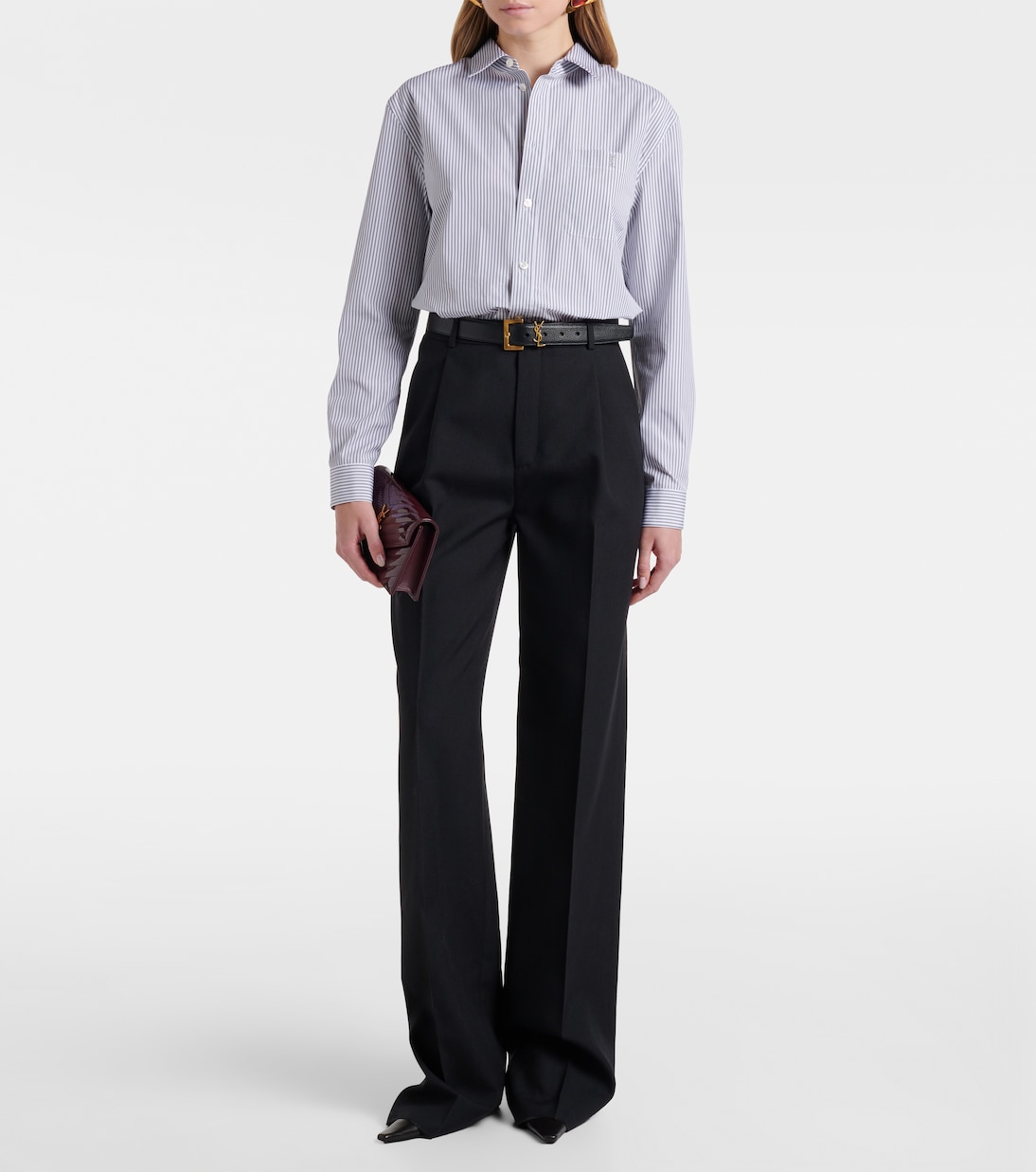 Cassandre Envelope leather wallet on chain | Saint Laurent