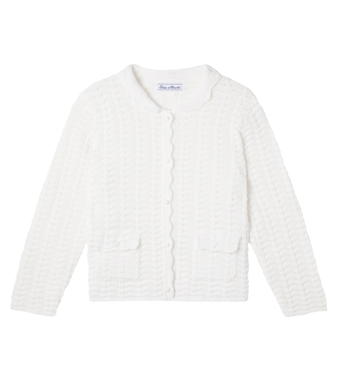 Cardigan in cotone traforato | Tartine et Chocolat