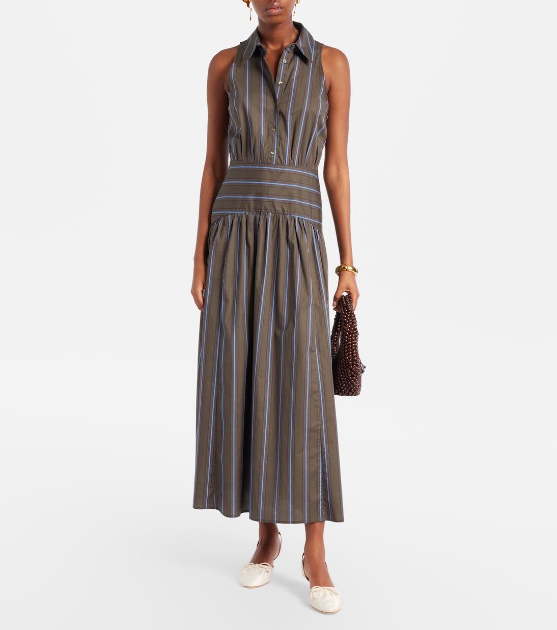 Alba satin slingback pumps | Staud