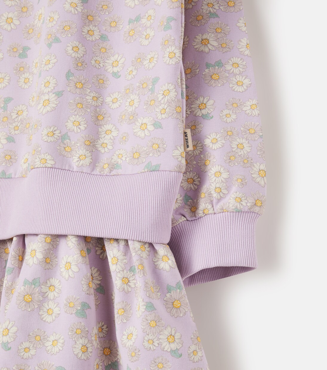 Maggie floral cotton jersey dress | Wheat