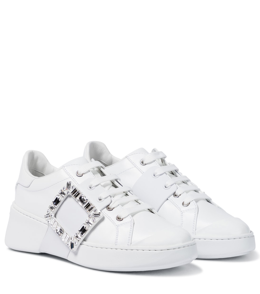 Baskets Viv Skate Strass en cuir | Roger Vivier