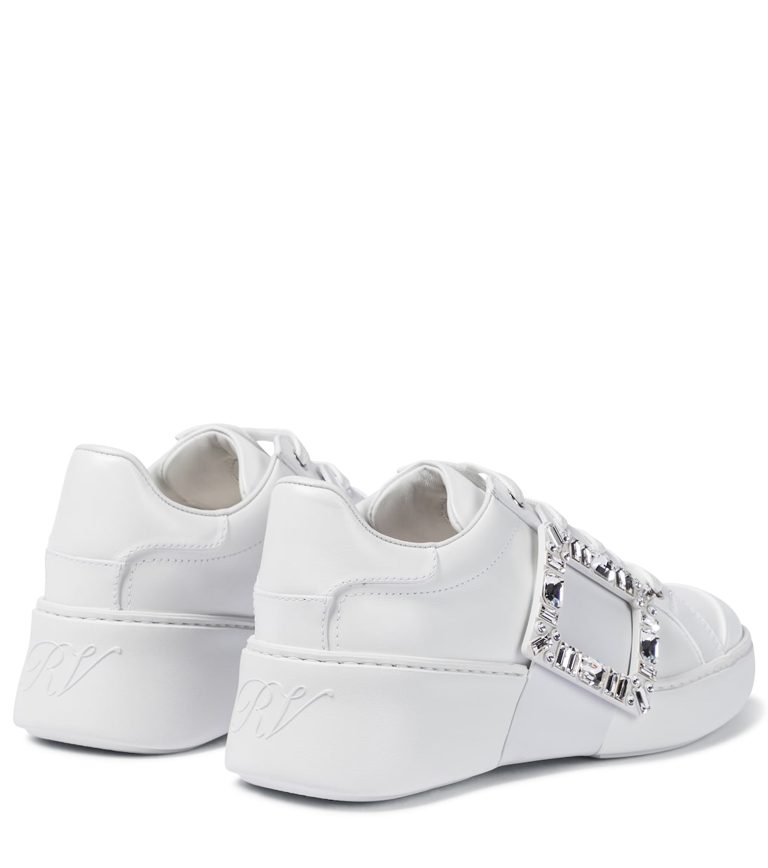 Baskets Viv Skate Strass en cuir | Roger Vivier