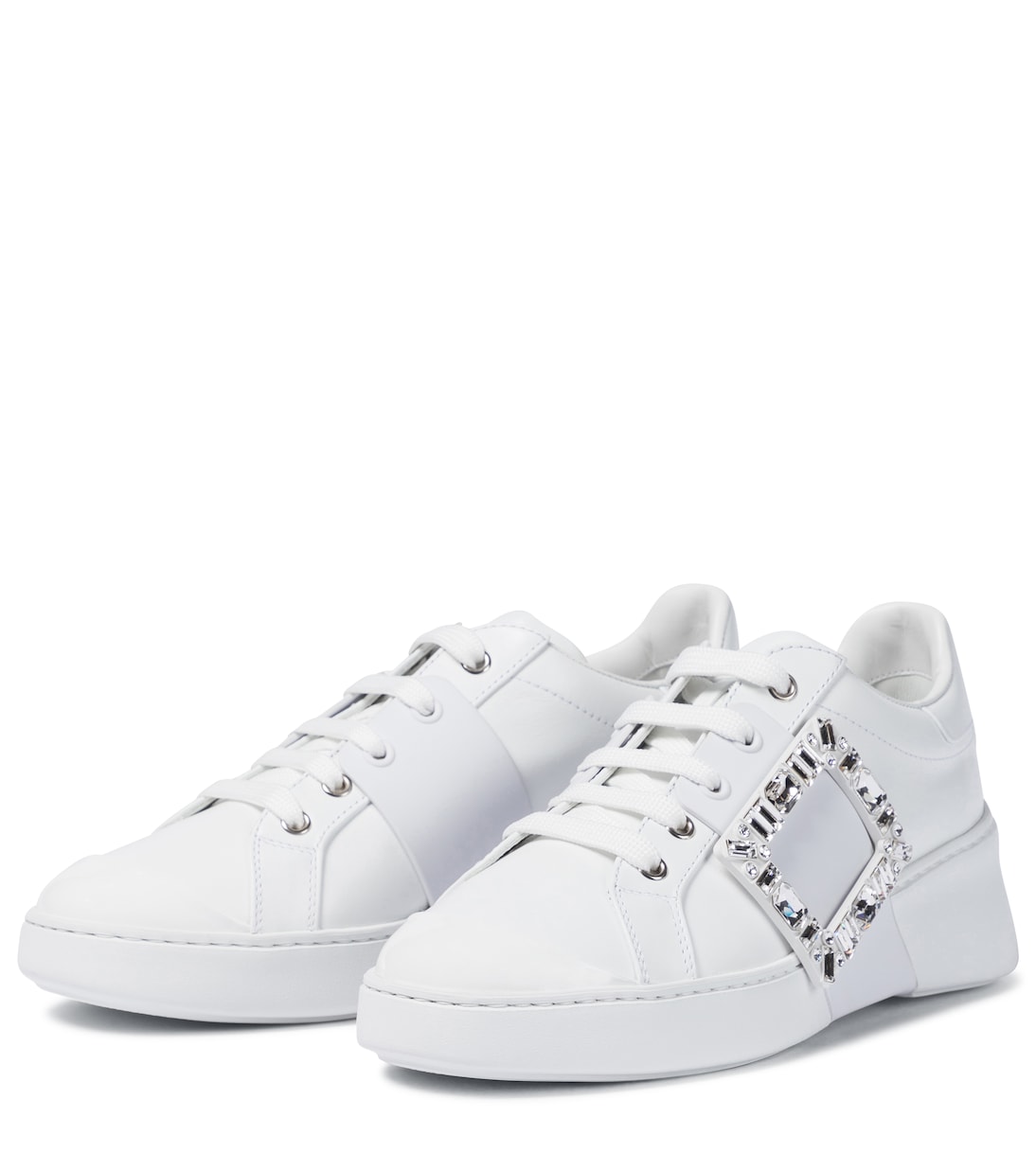 Baskets Viv Skate Strass en cuir | Roger Vivier