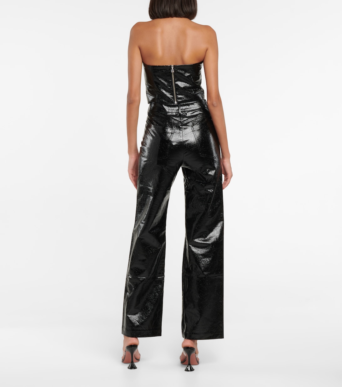 Cropped-Top Emili aus Lederimitat | Rotate