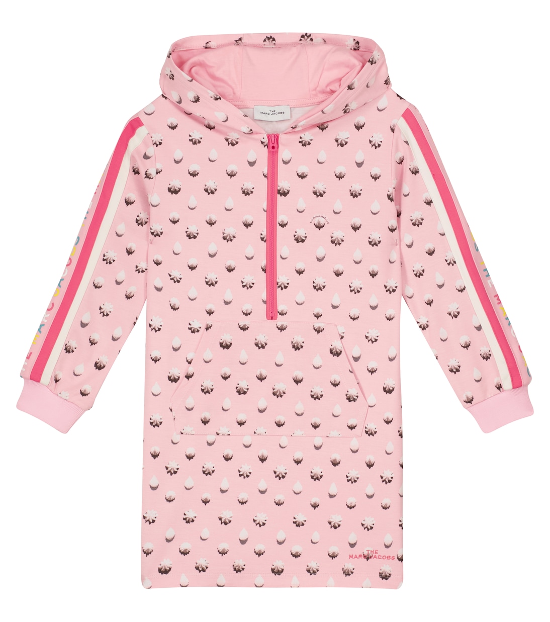 Abito felpa con stampa e cappuccio | Marc Jacobs Kids