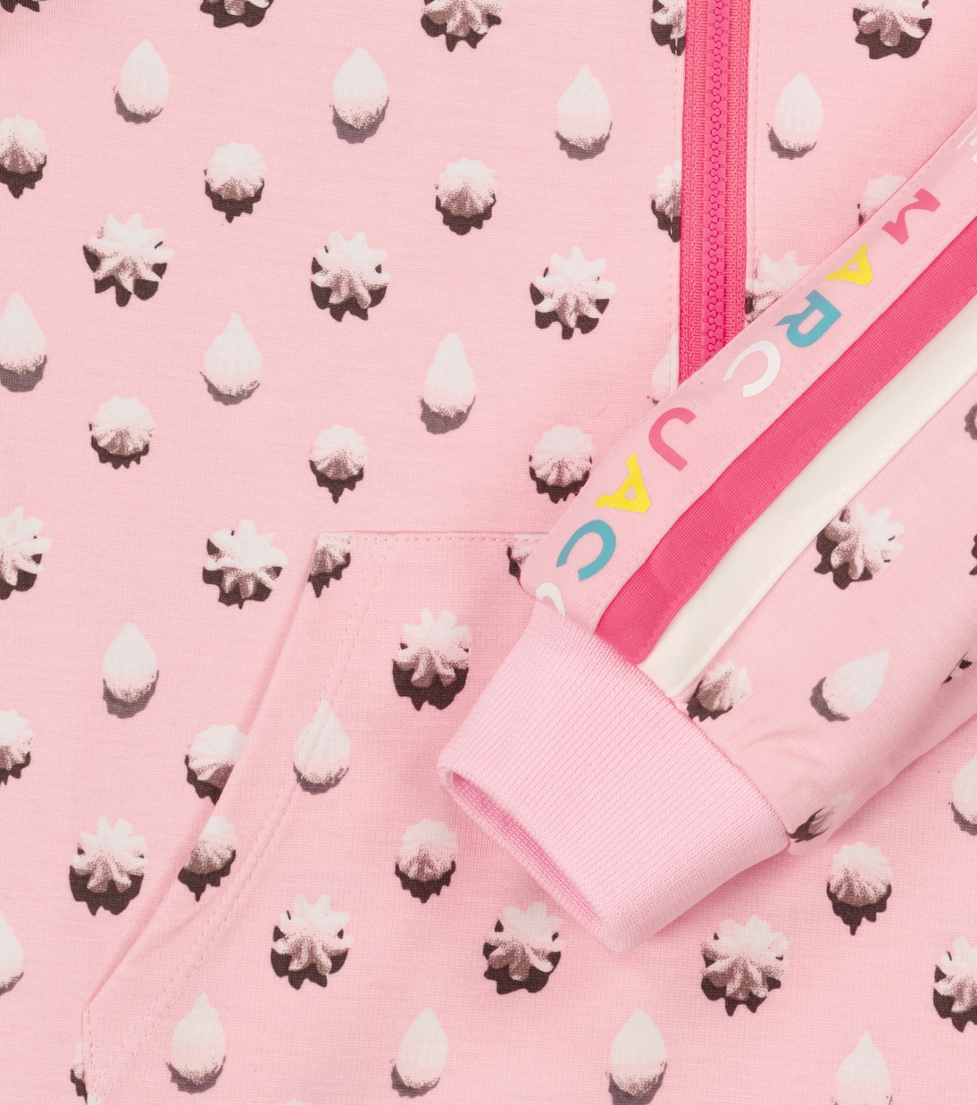 Abito felpa con stampa e cappuccio | Marc Jacobs Kids